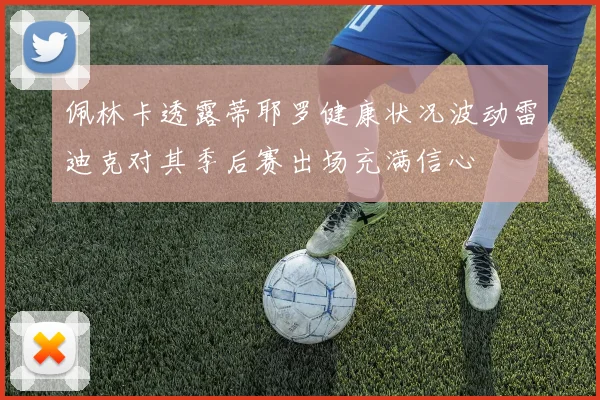 佩林卡透露蒂耶罗健康状况波动雷迪克对其季后赛出场充满信心